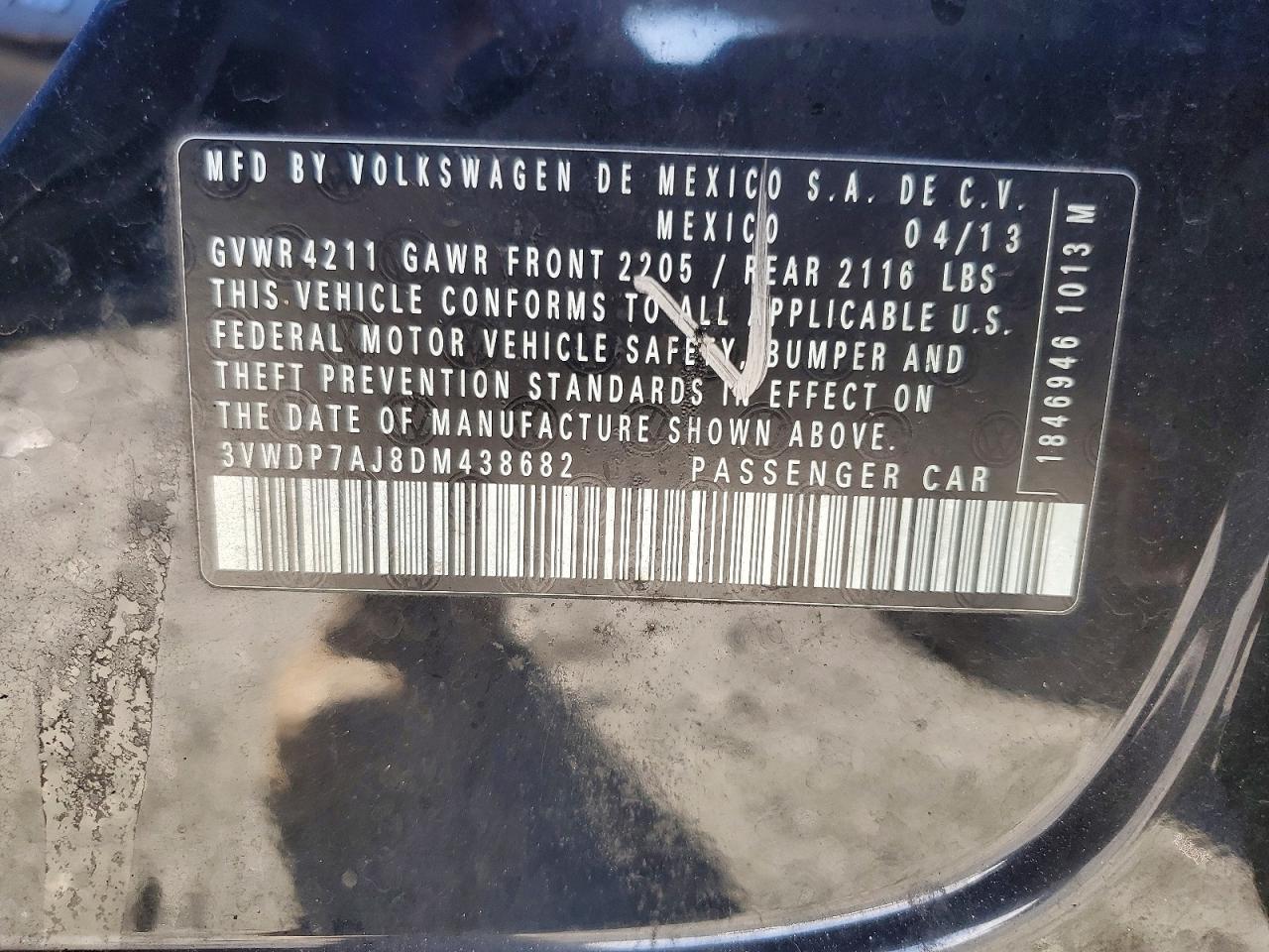 2013 VOLKSWAGEN JETTA SE photo 34