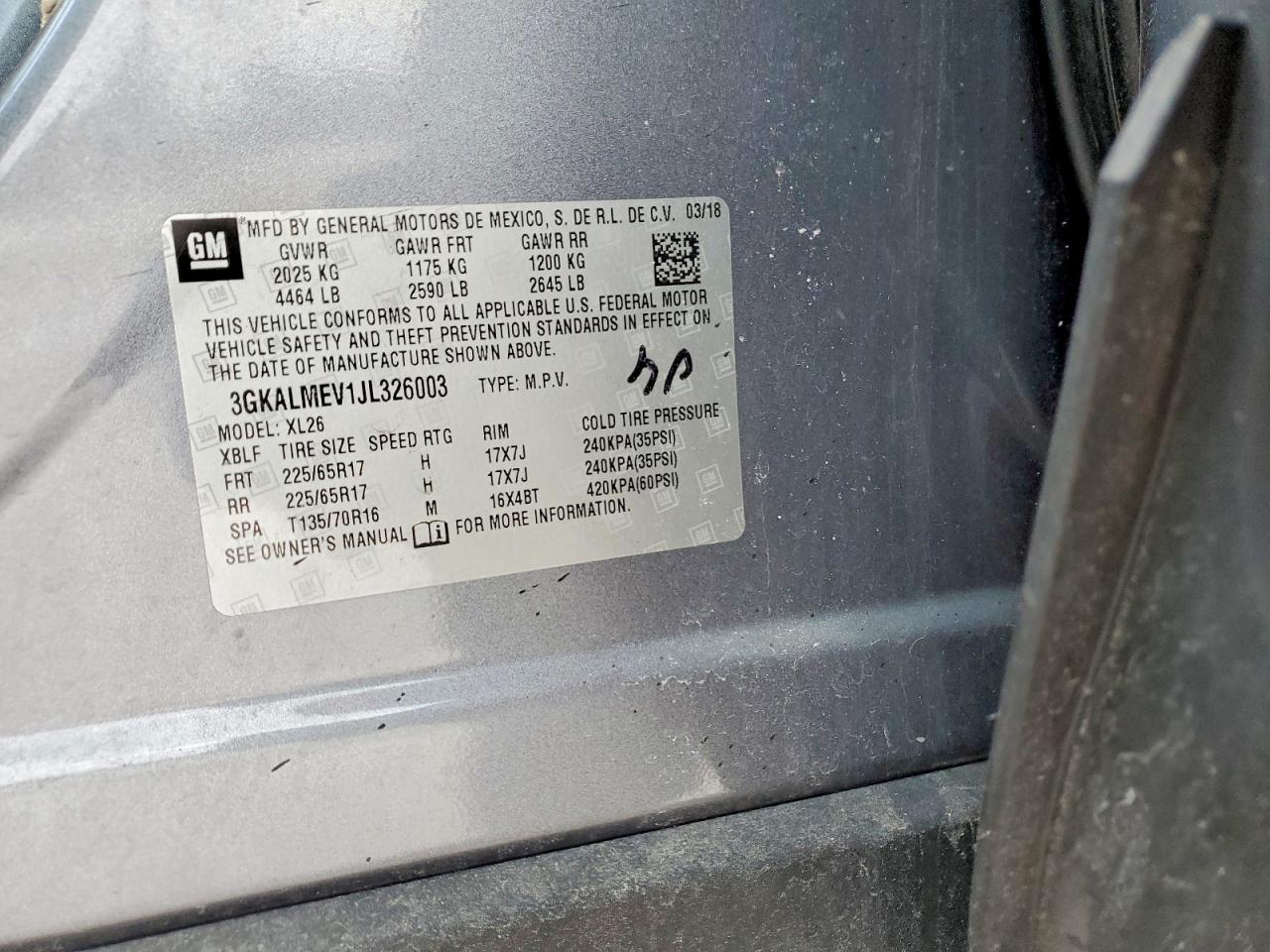 2018 GMC TERRAIN SLE photo 12