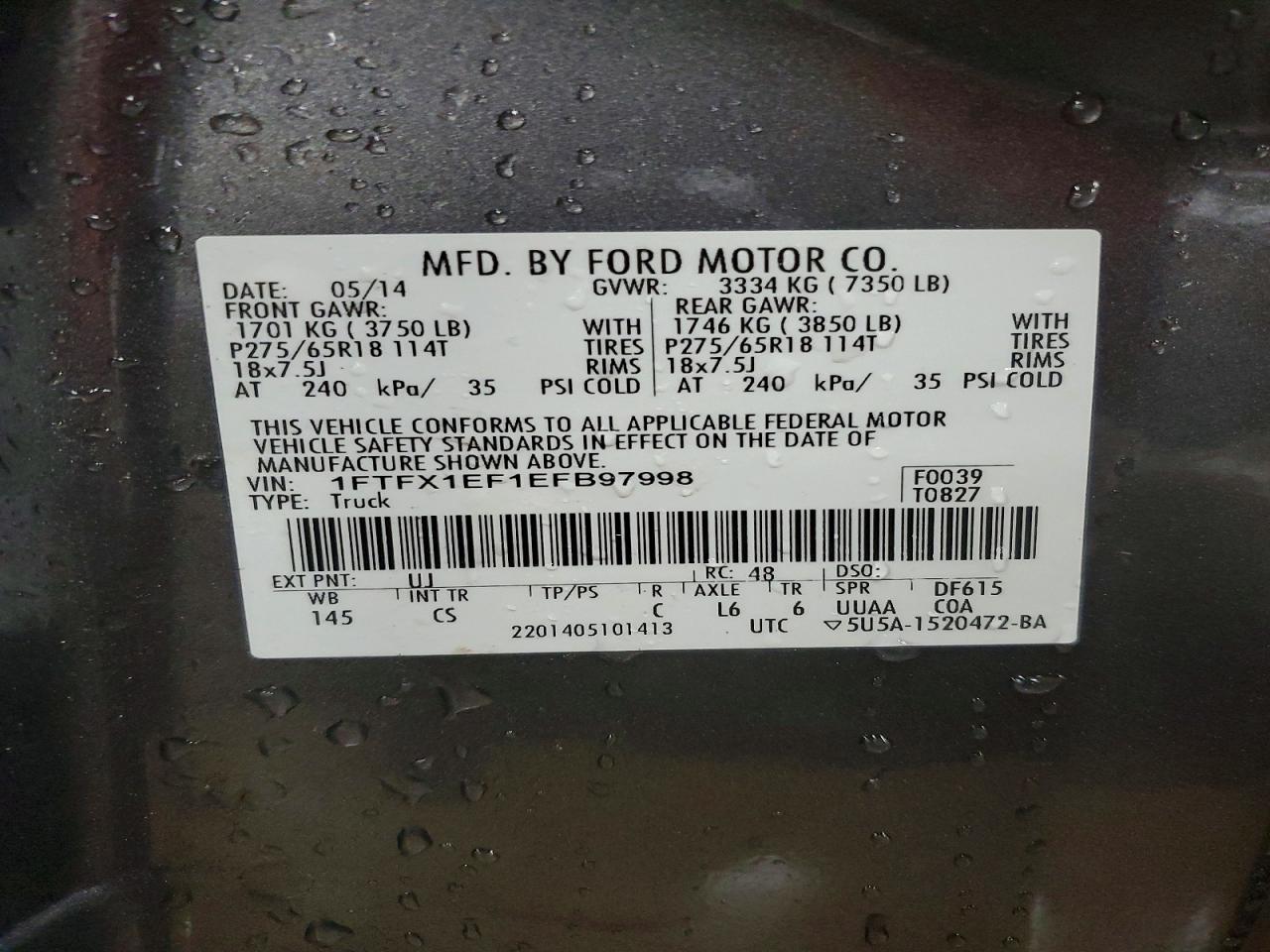 2014 FORD F150 SUPER CAB photo 25