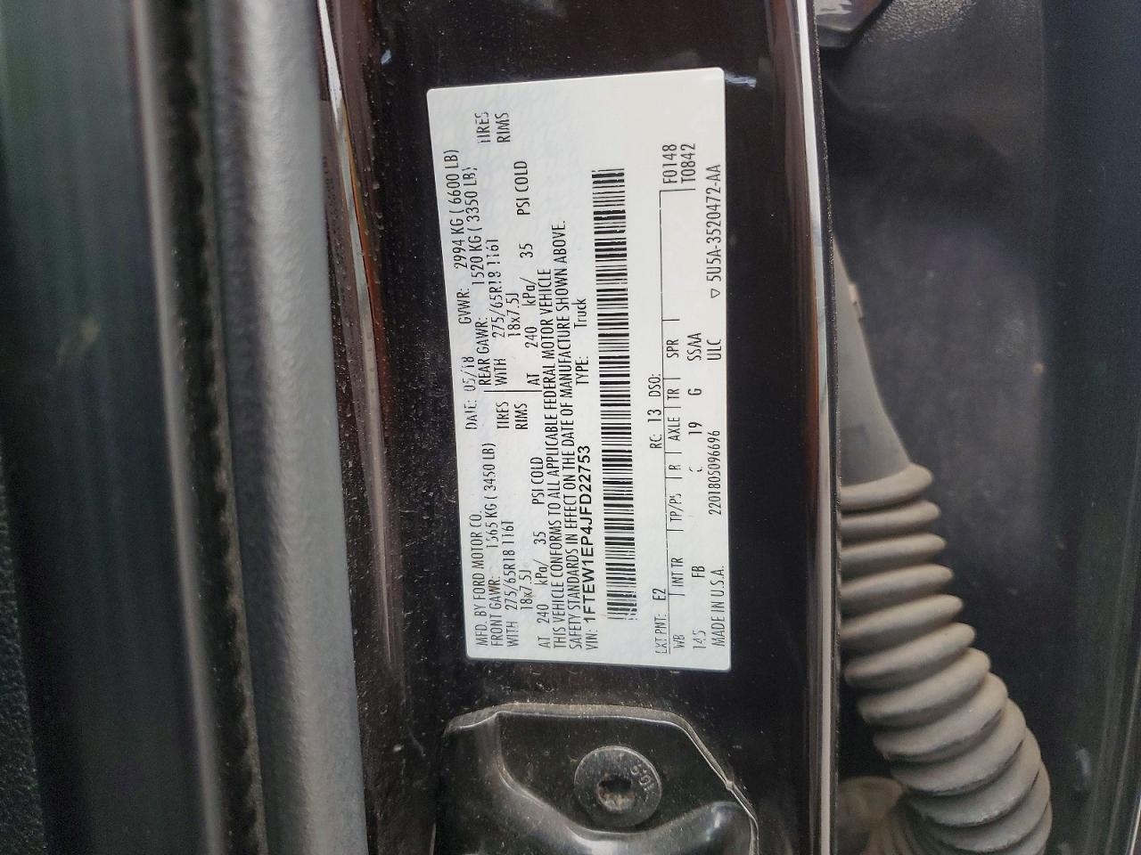 2018 FORD F150 SUPERCREW photo 23