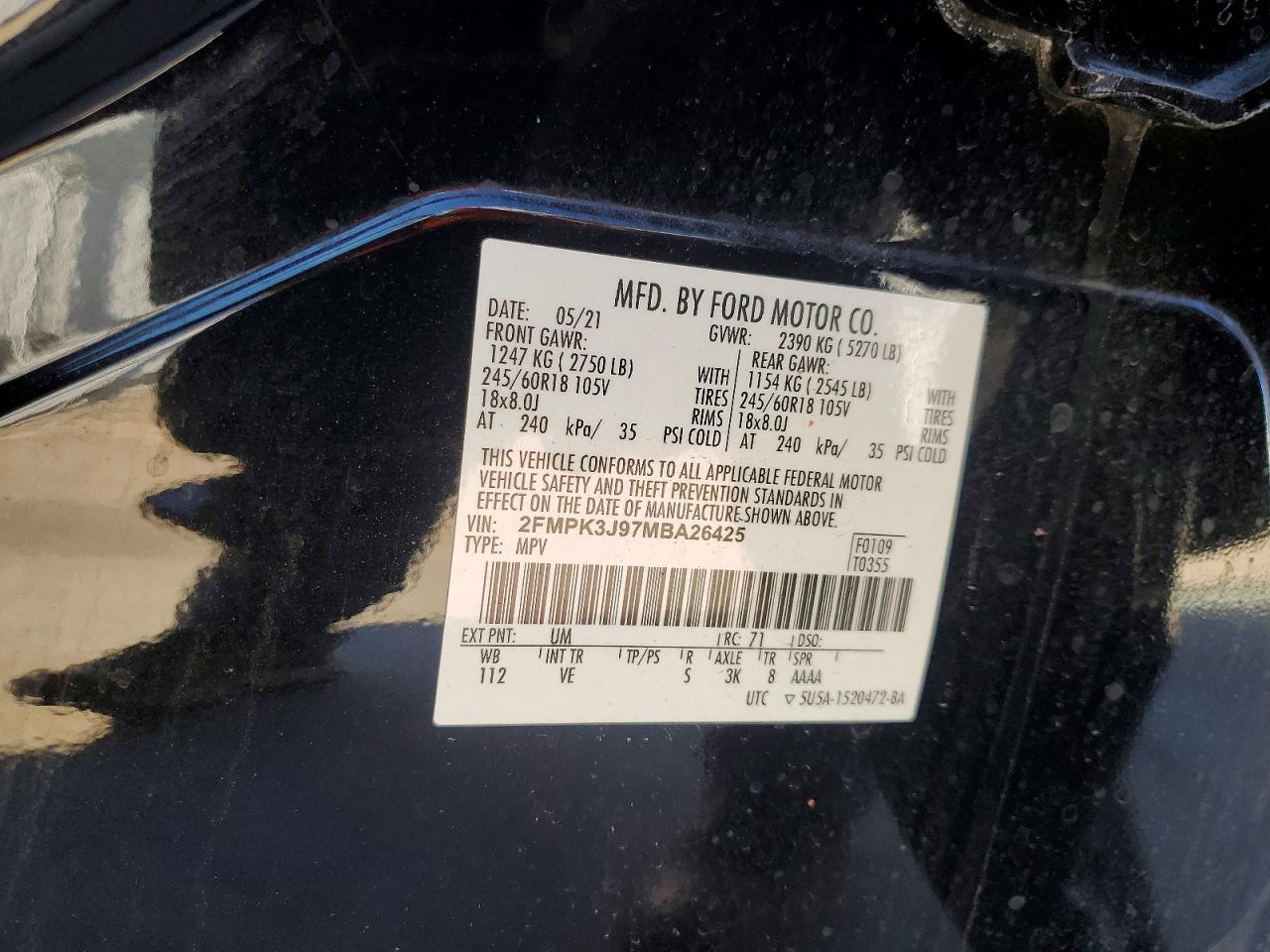 2021 FORD EDGE SEL photo 23