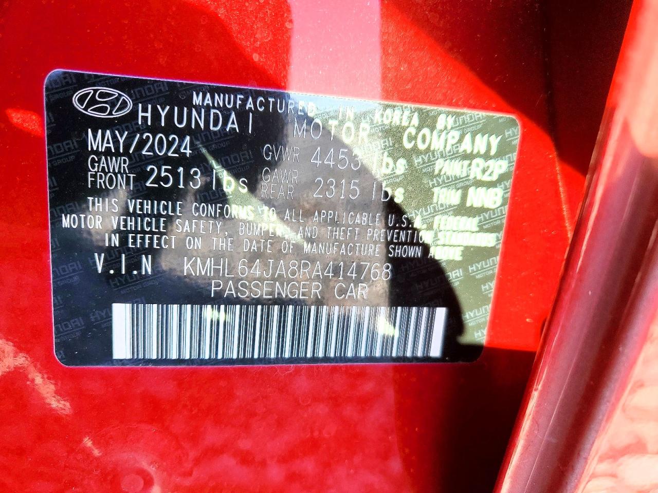 2024 HYUNDAI SONATA SEL photo 12