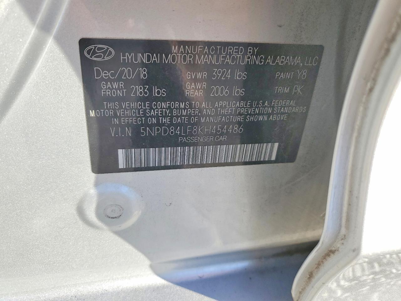 2019 HYUNDAI ELANTRA SE photo 12