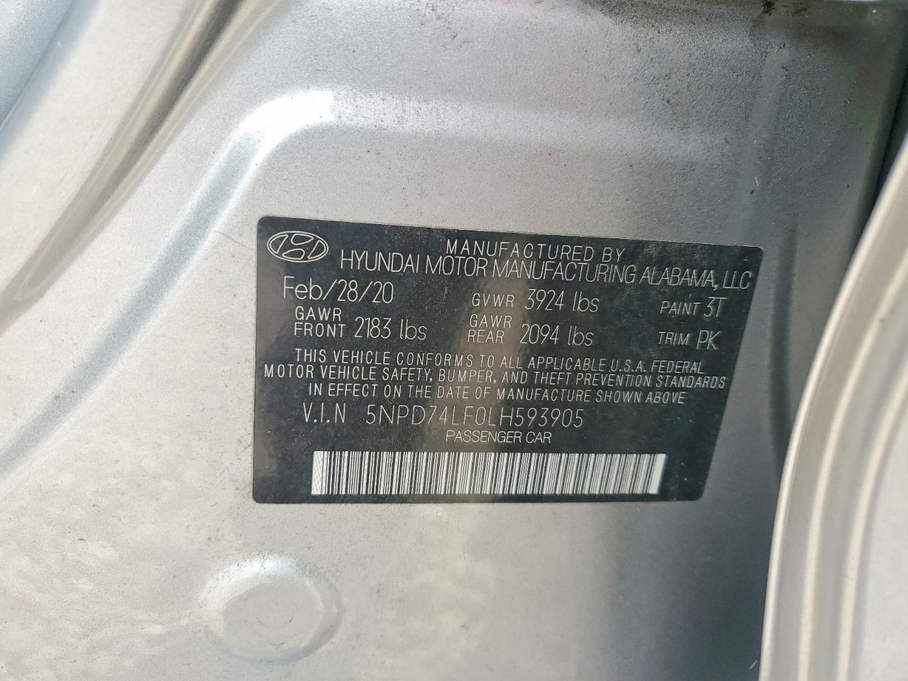 2020 HYUNDAI ELANTRA SE photo 25