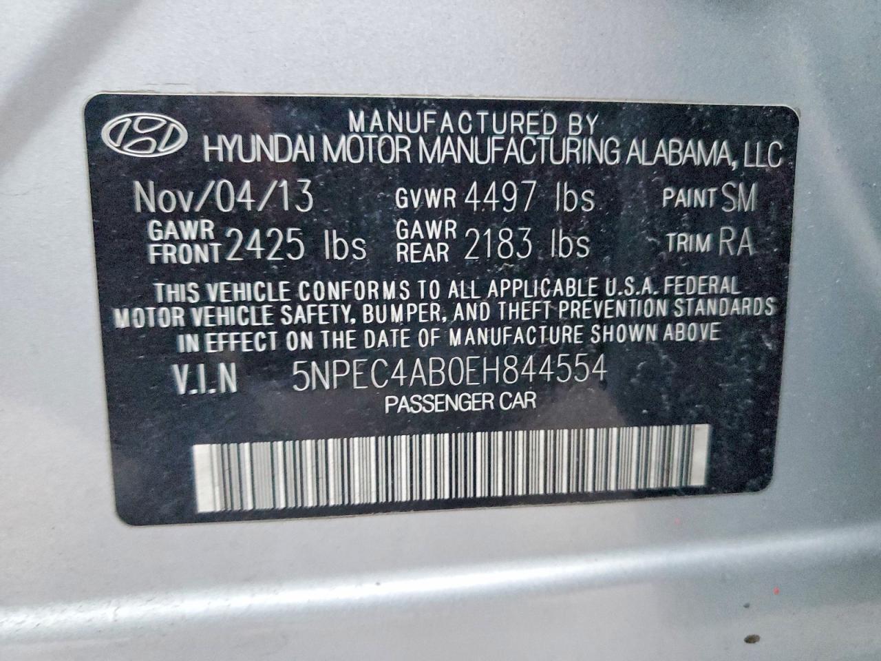 2014 HYUNDAI SONATA SE photo 34