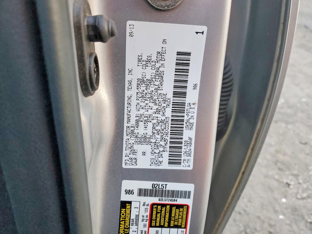 2014 TOYOTA TUNDRA CREWMAX LIMITED photo 23
