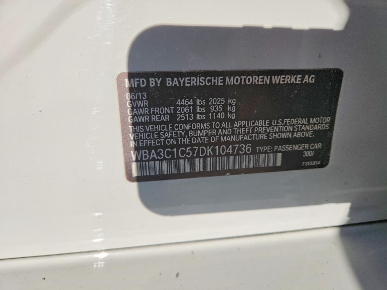 2013 BMW 328 I SULEV photo 12