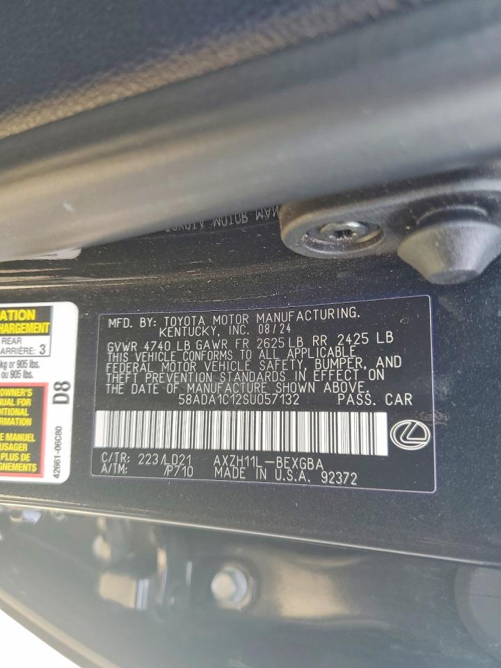 2025 LEXUS ES 300H BASE photo 12
