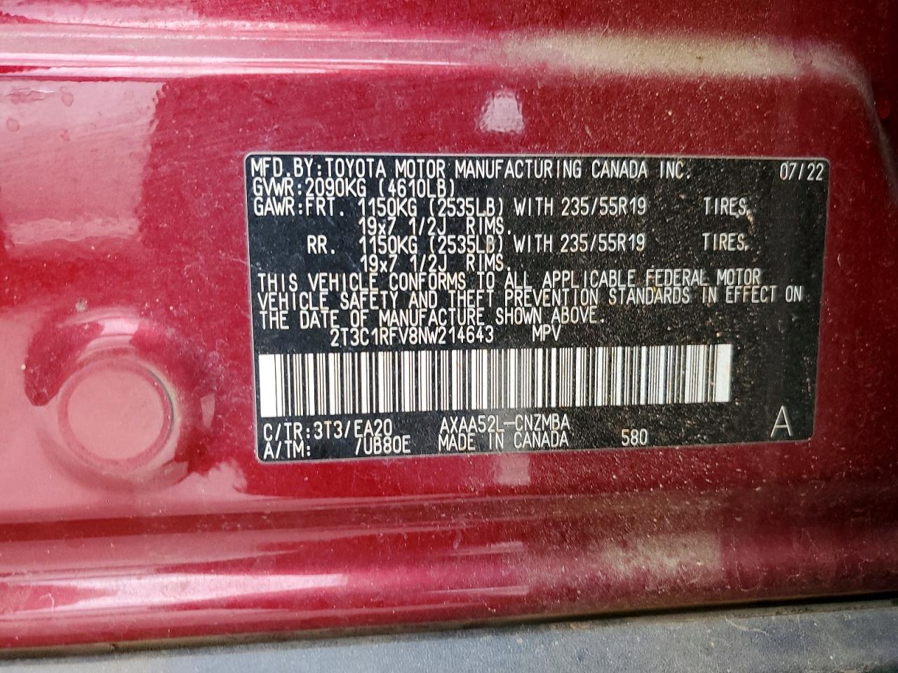 2022 TOYOTA RAV4 XLE PREMIUM photo 27