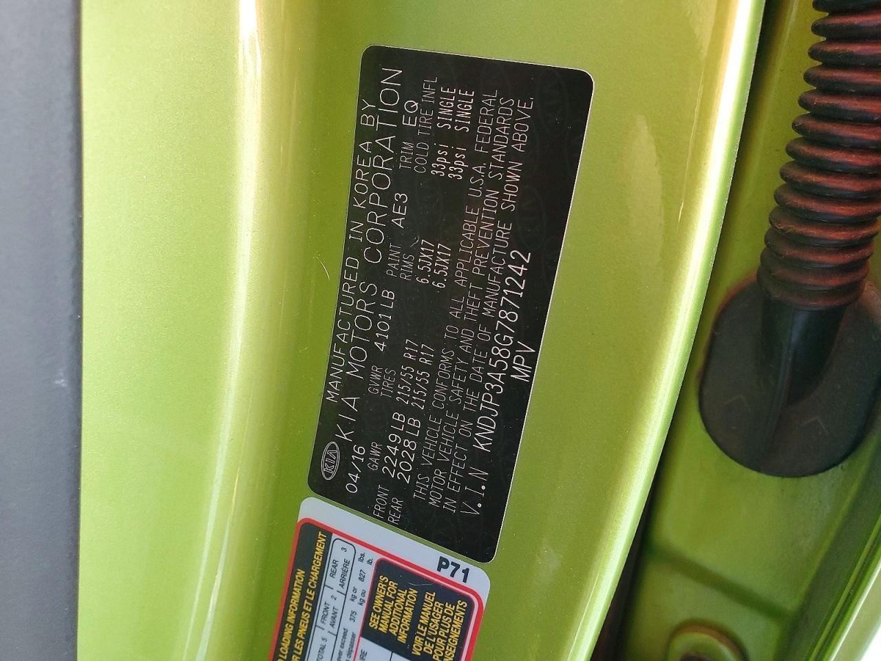 2016 KIA SOUL + photo 37