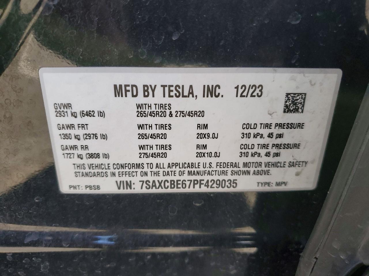 2023 TESLA MODEL X photo 12