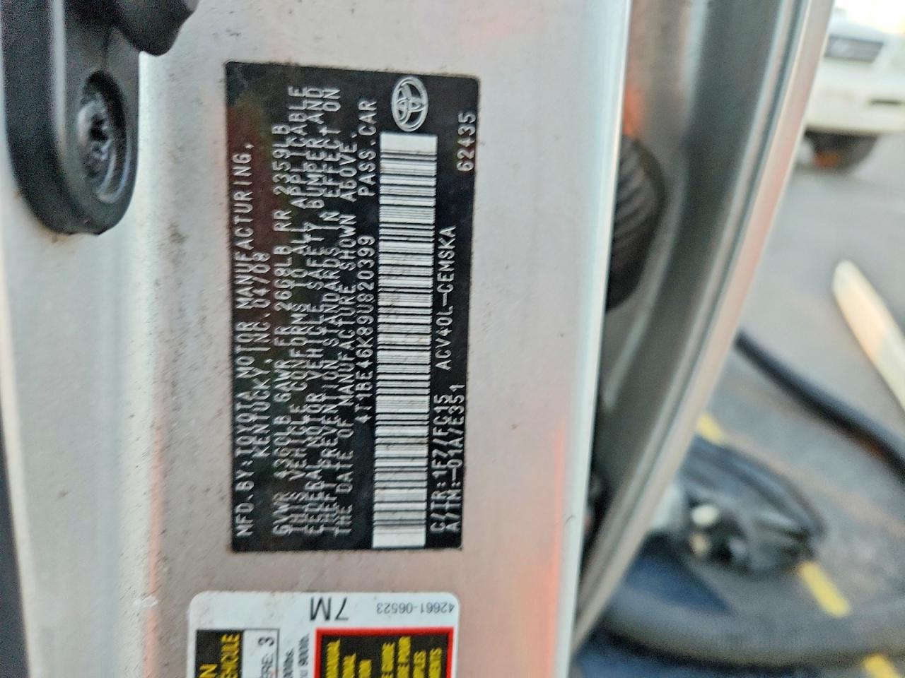 2009 TOYOTA CAMRY BASE photo 25