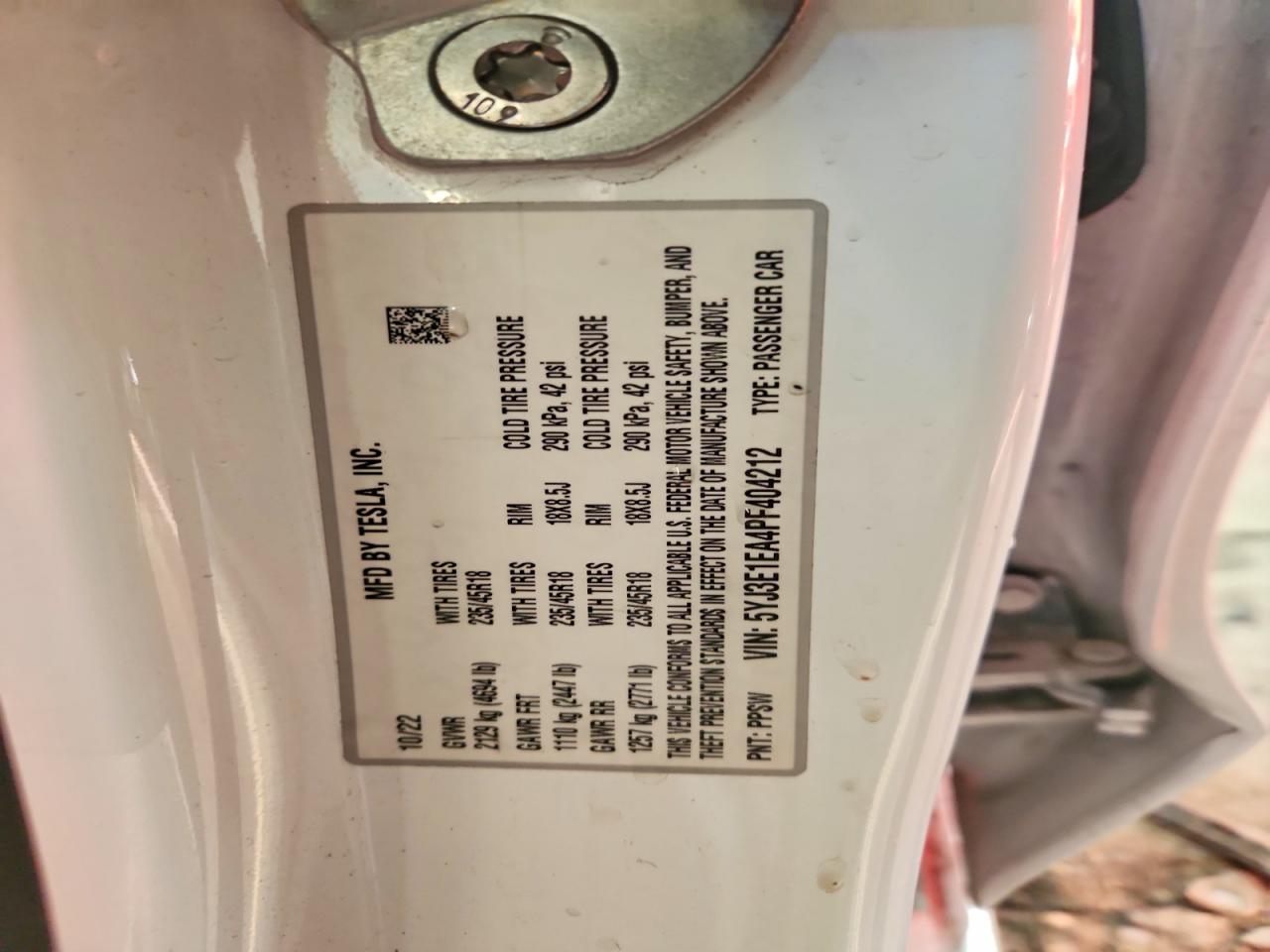 2023 TESLA MODEL 3 photo 23