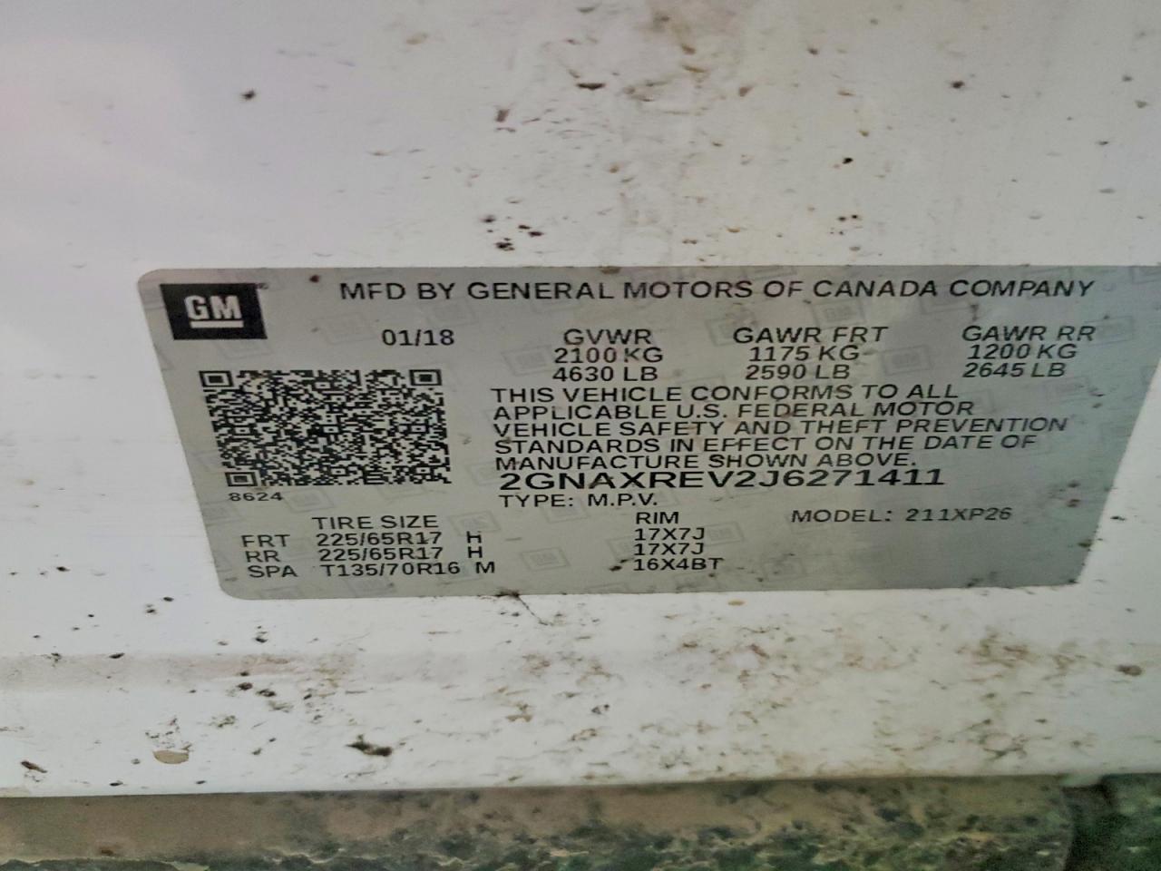 2018 CHEVROLET EQUINOX LS photo 25