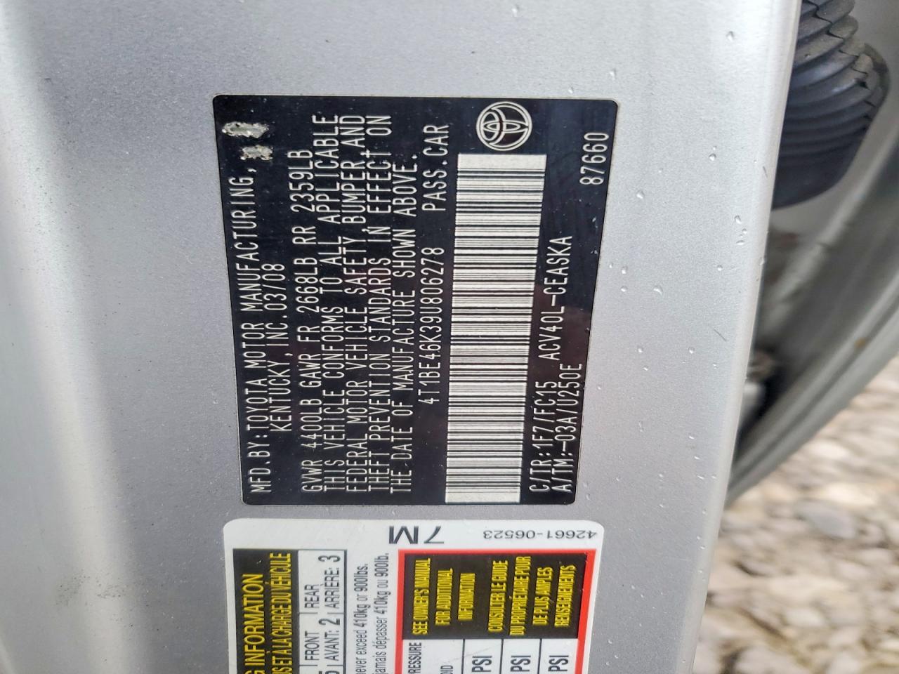 2009 TOYOTA CAMRY SE photo 34