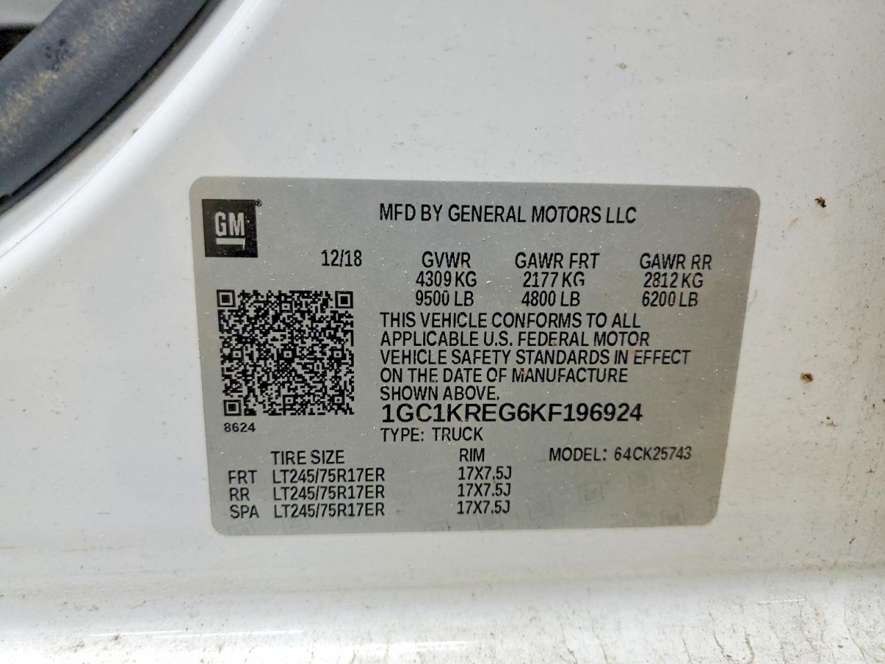 2019 CHEVROLET SILVERADO K2500 HEAVY DUTY photo 12
