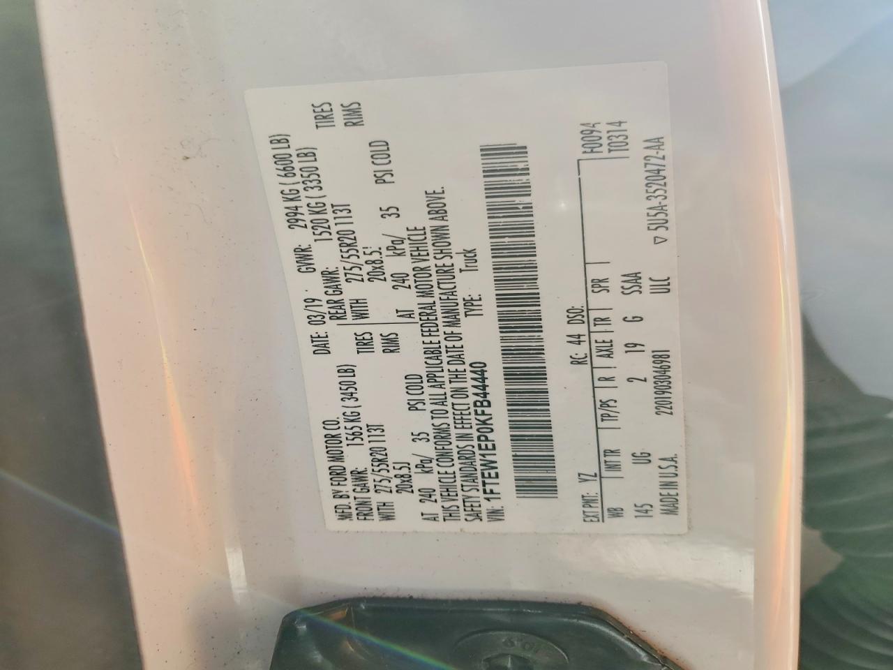2019 FORD F150 SUPERCREW photo 23
