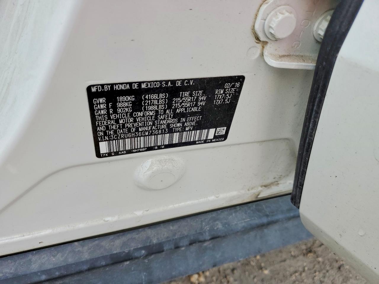 2016 HONDA HR-V LX photo 23