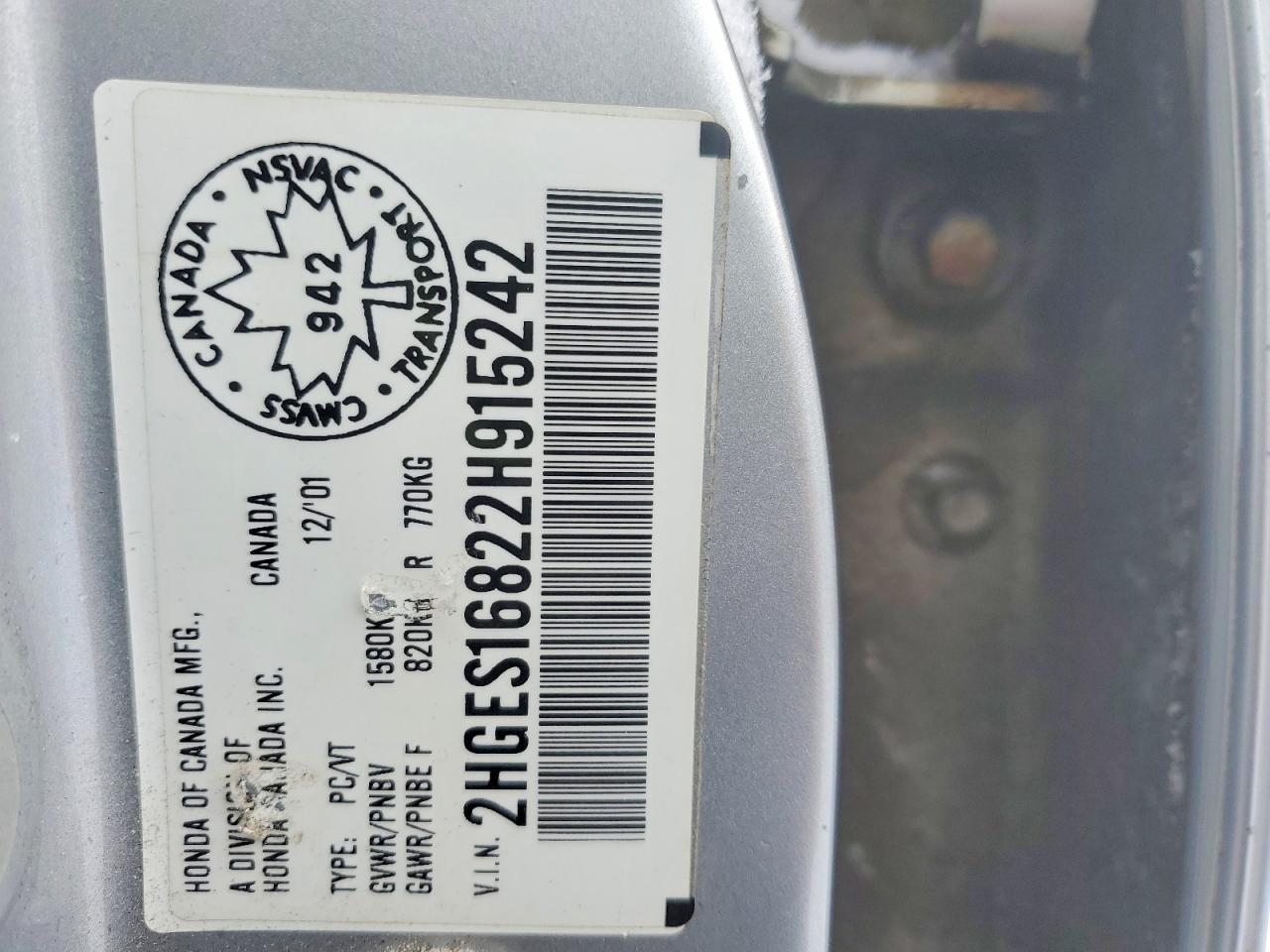 2002 HONDA CIVIC LX photo 25