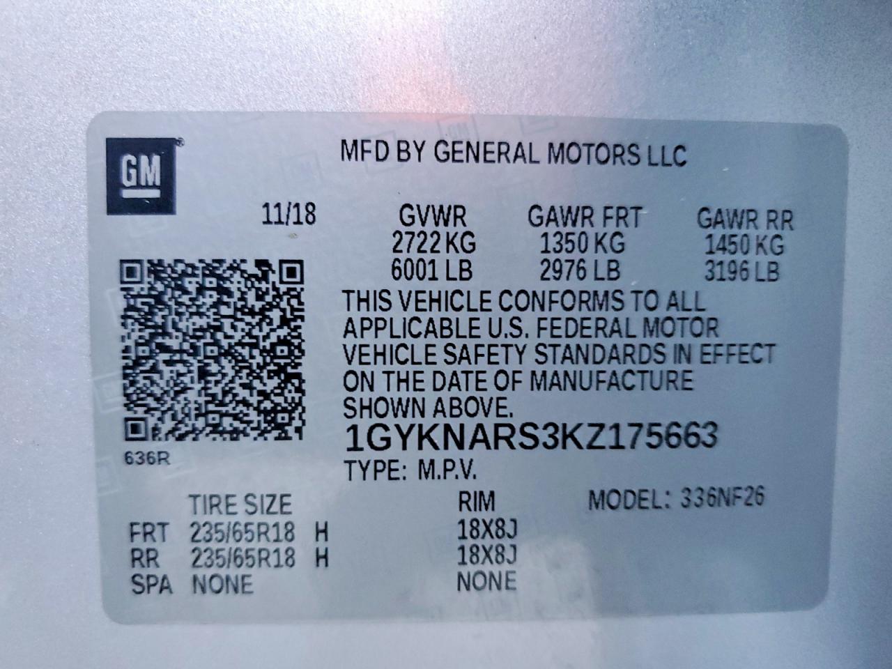 2019 CADILLAC XT5 photo 25