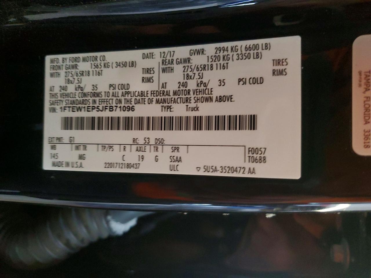 2018 FORD F150 SUPERCREW photo 25
