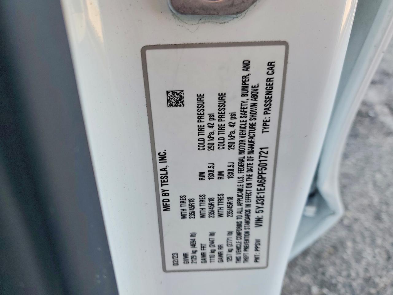 2023 TESLA MODEL 3 photo 12