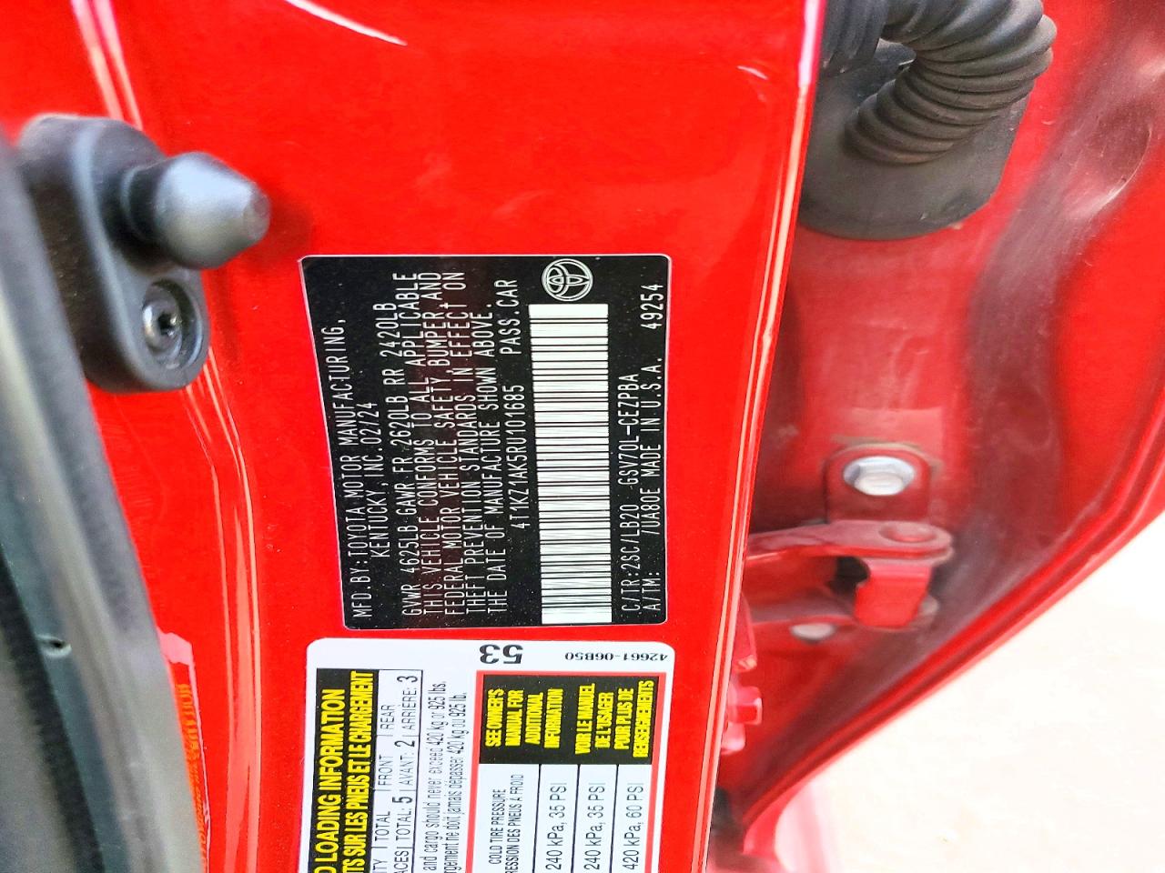 2024 TOYOTA CAMRY XSE V6 photo 12