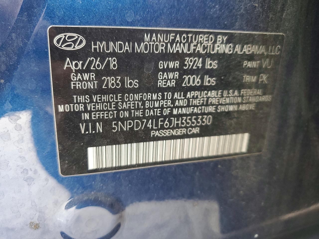 2018 HYUNDAI ELANTRA SE photo 23