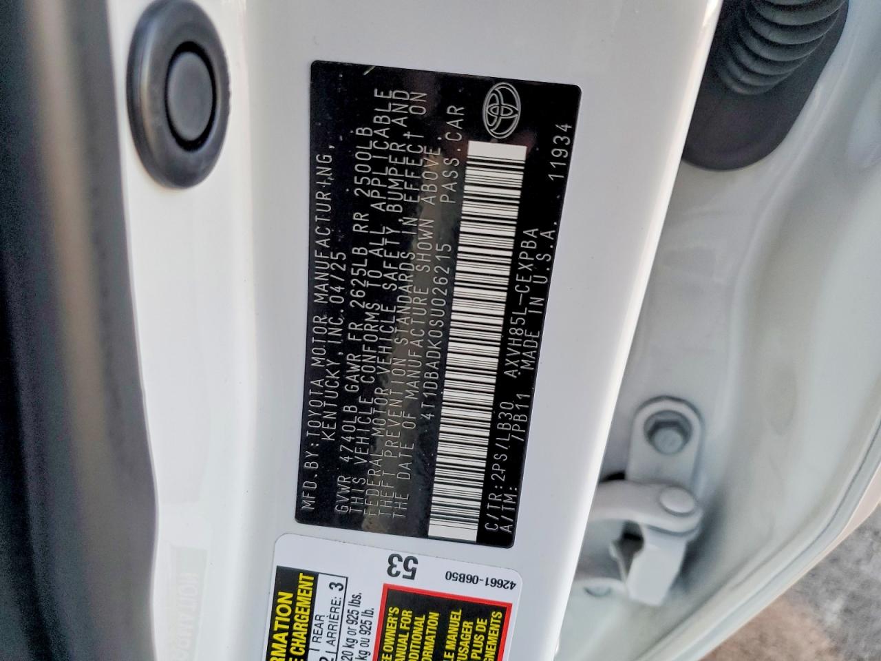 2025 TOYOTA CAMRY XSE photo 12