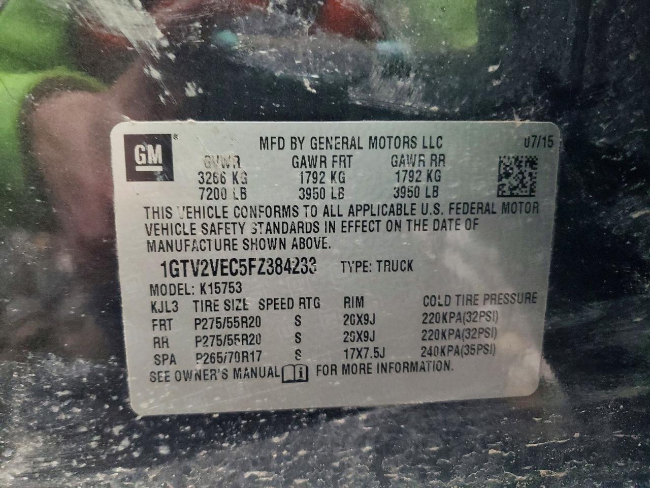2015 GMC SIERRA K1500 SLT photo 12