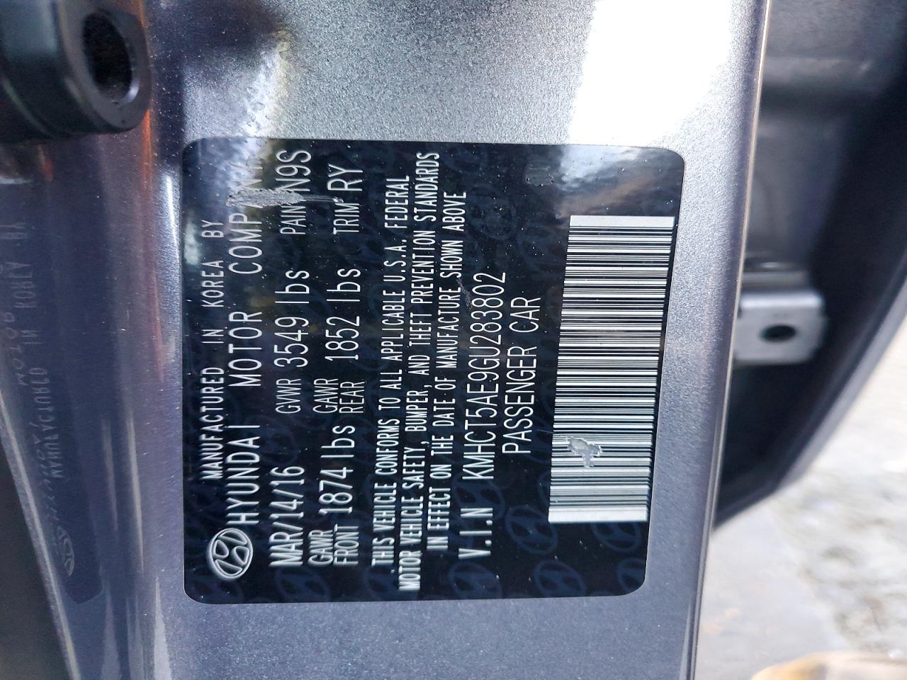 2016 HYUNDAI ACCENT SE photo 13