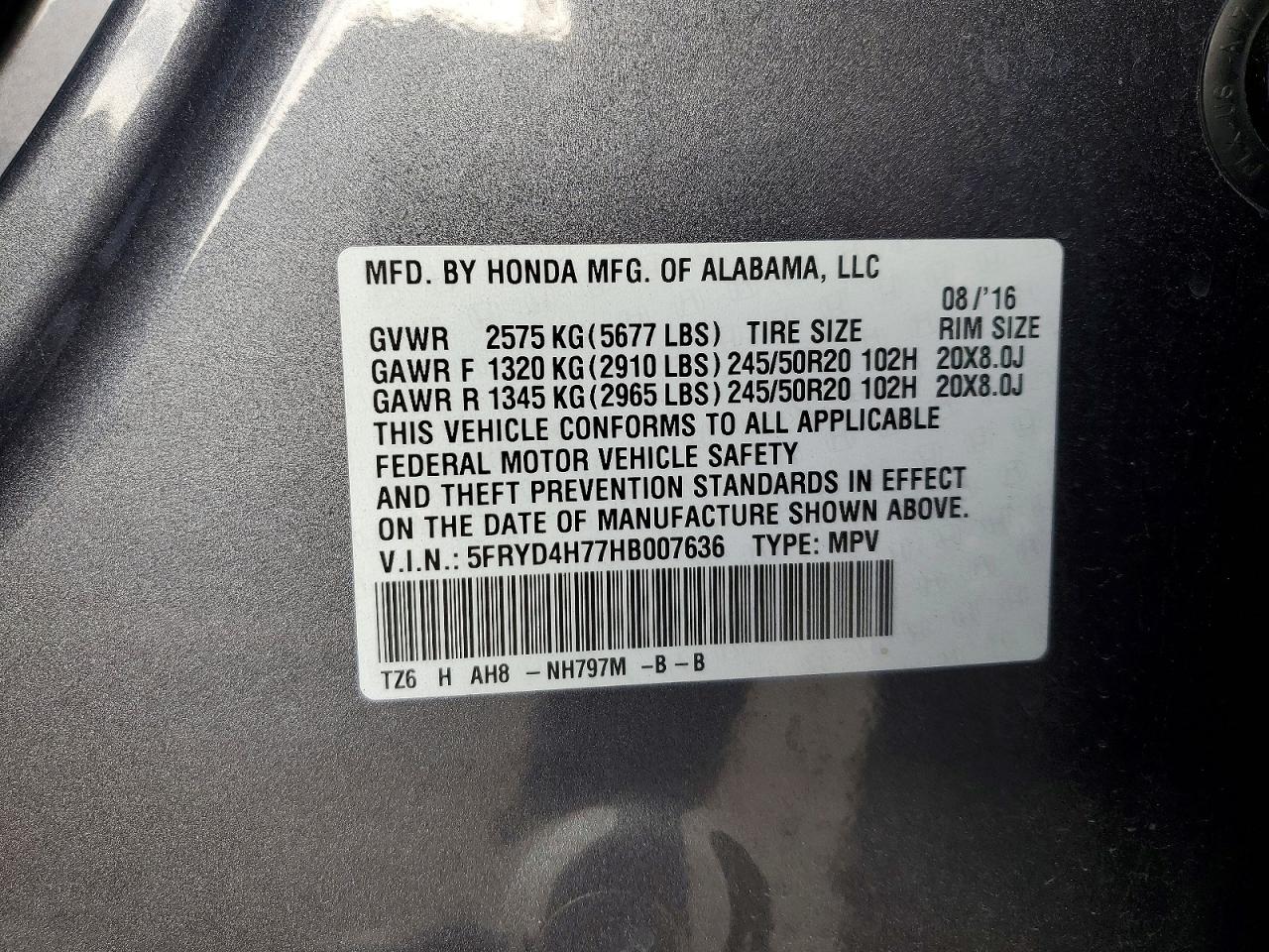 2017 ACURA MDX photo 13