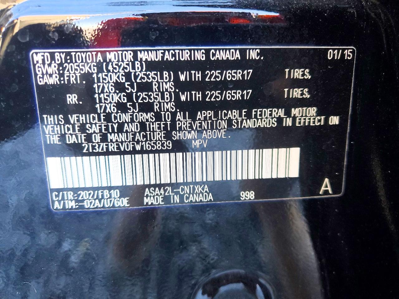 2015 TOYOTA RAV4 LE photo 23