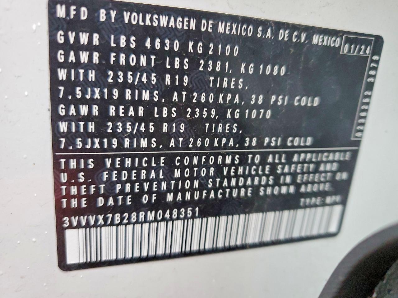 2024 VOLKSWAGEN TAOS SE photo 27