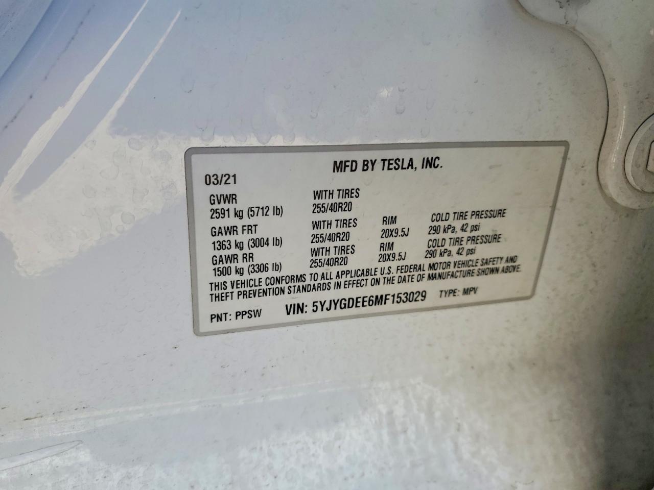 2021 TESLA MODEL Y photo 34