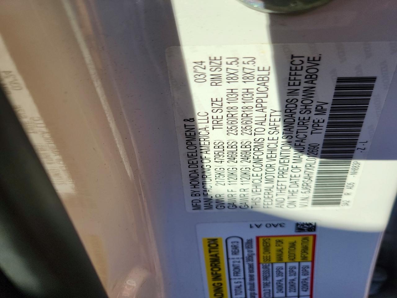 2024 HONDA CR-V EXL photo 13
