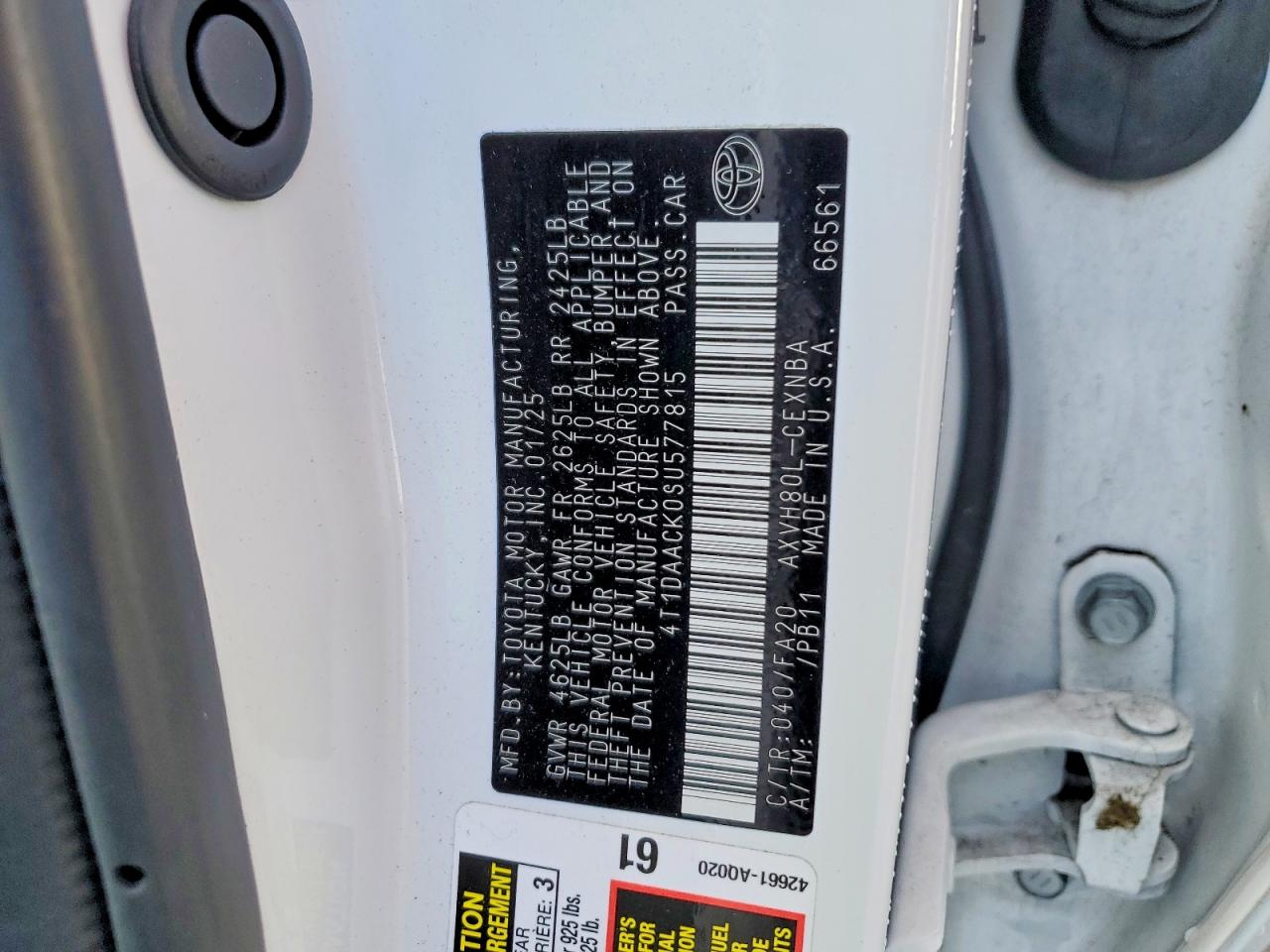 2025 TOYOTA CAMRY XSE photo 12