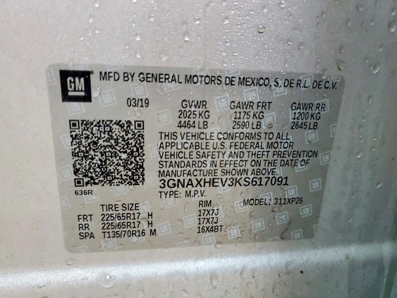 2019 CHEVROLET EQUINOX LS photo 27
