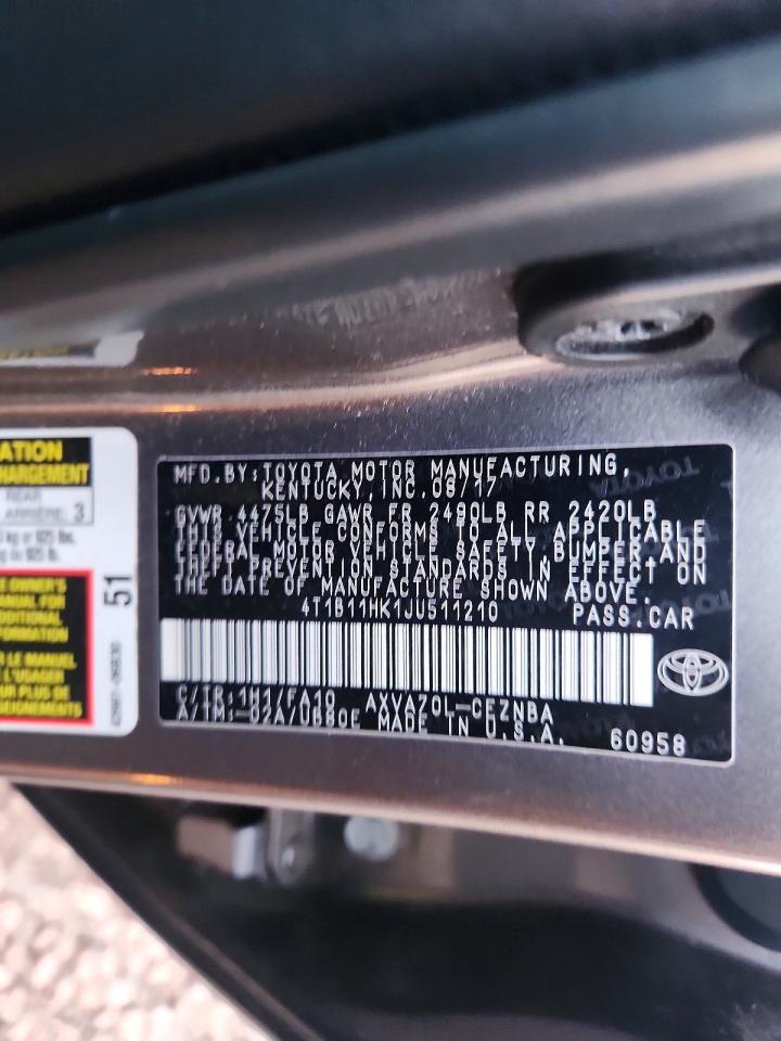 2018 TOYOTA CAMRY L photo 25