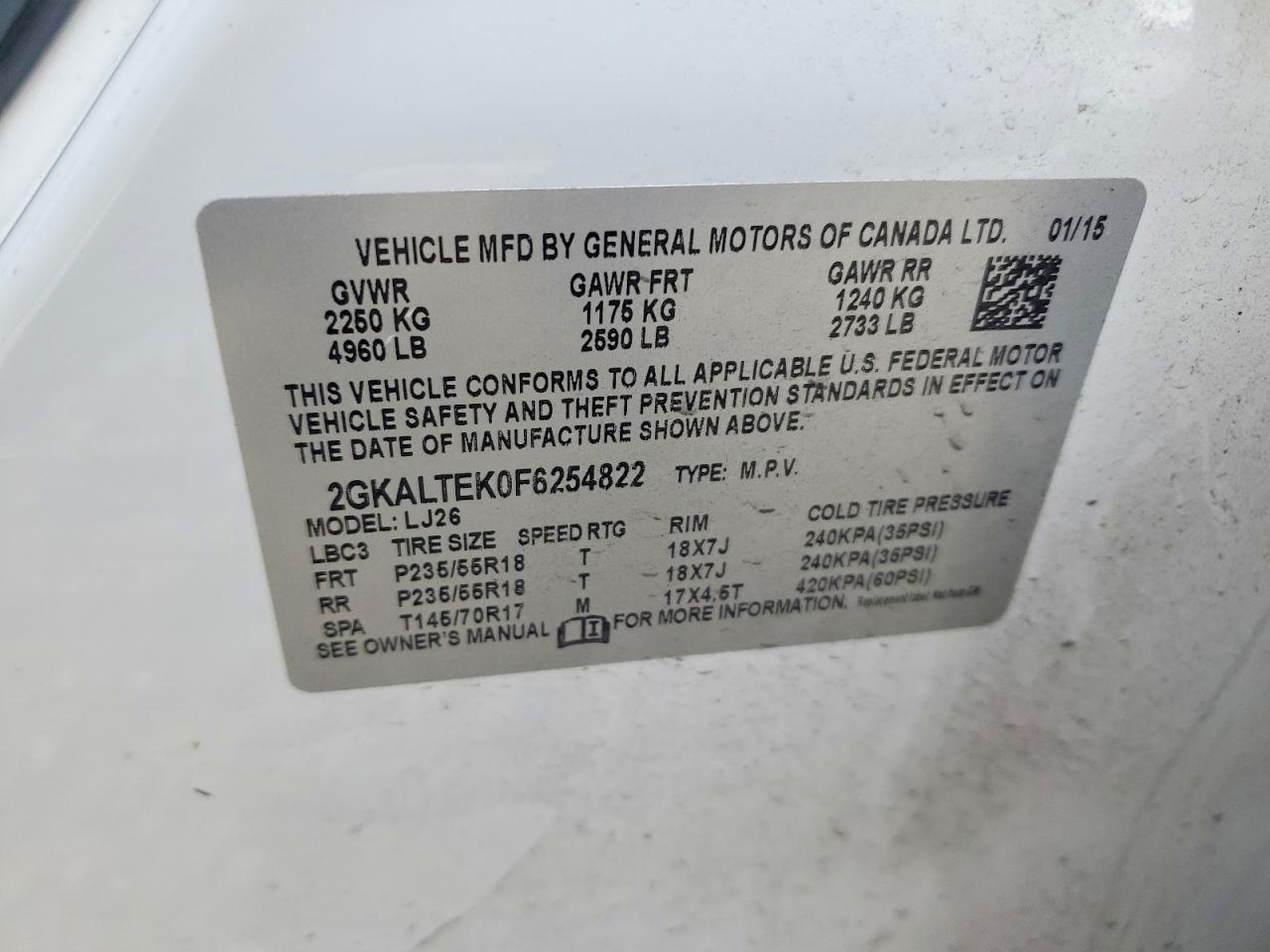 2015 GMC TERRAIN SLT photo 25