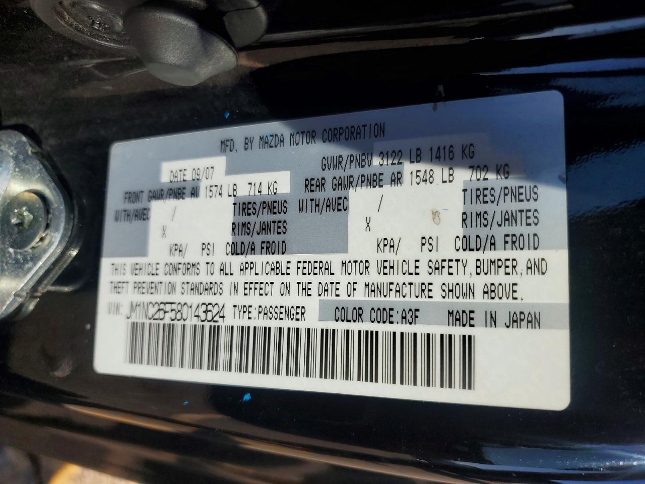 2008 MAZDA MX-5 MIATA photo 12
