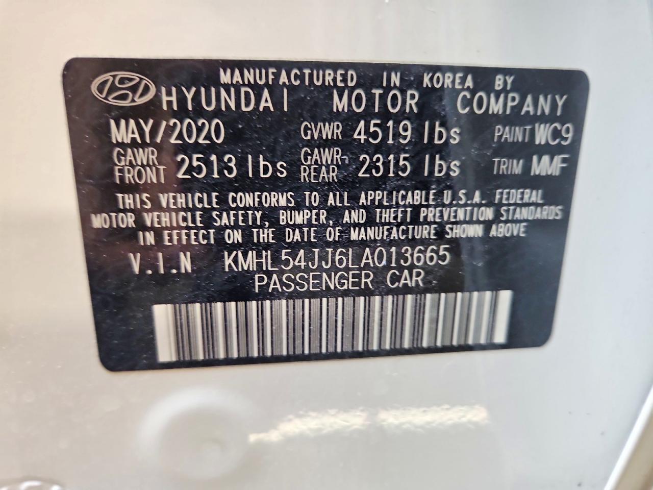2020 HYUNDAI SONATA photo 12
