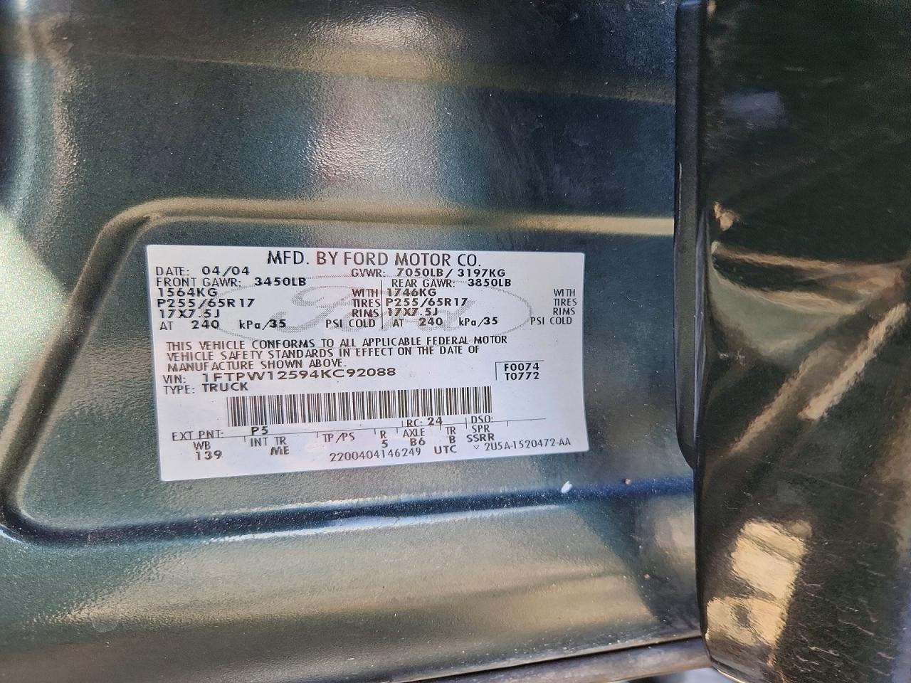 2004 FORD F150 SUPERCREW photo 34