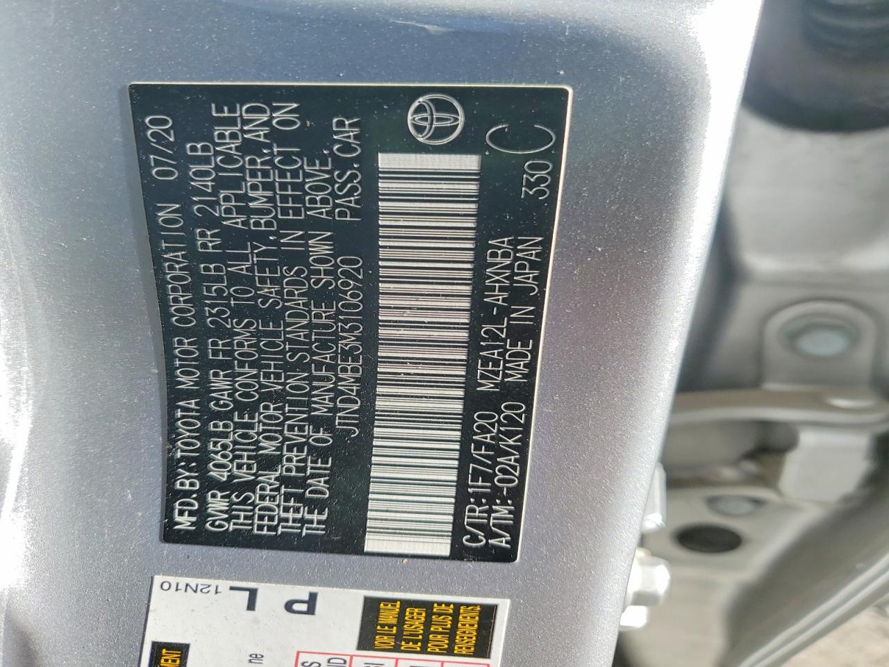 2021 TOYOTA COROLLA SE photo 23