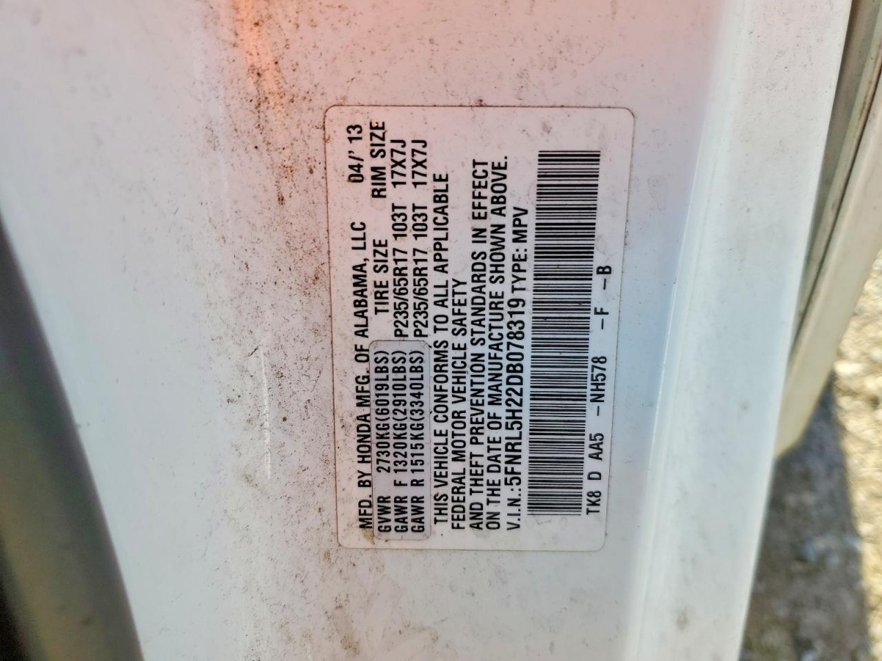2013 HONDA ODYSSEY LX photo 14