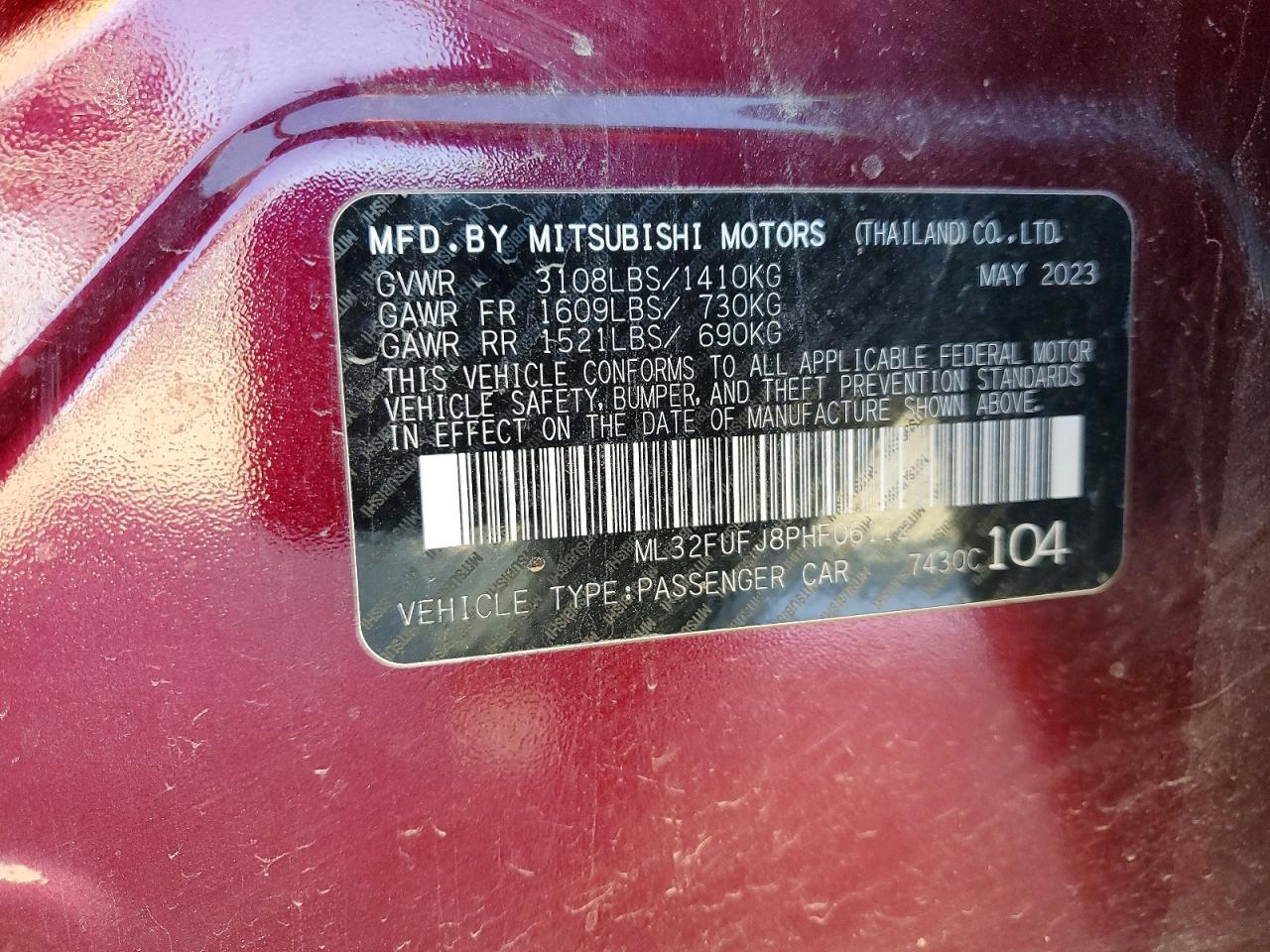2023 MITSUBISHI MIRAGE G4 ES photo 12