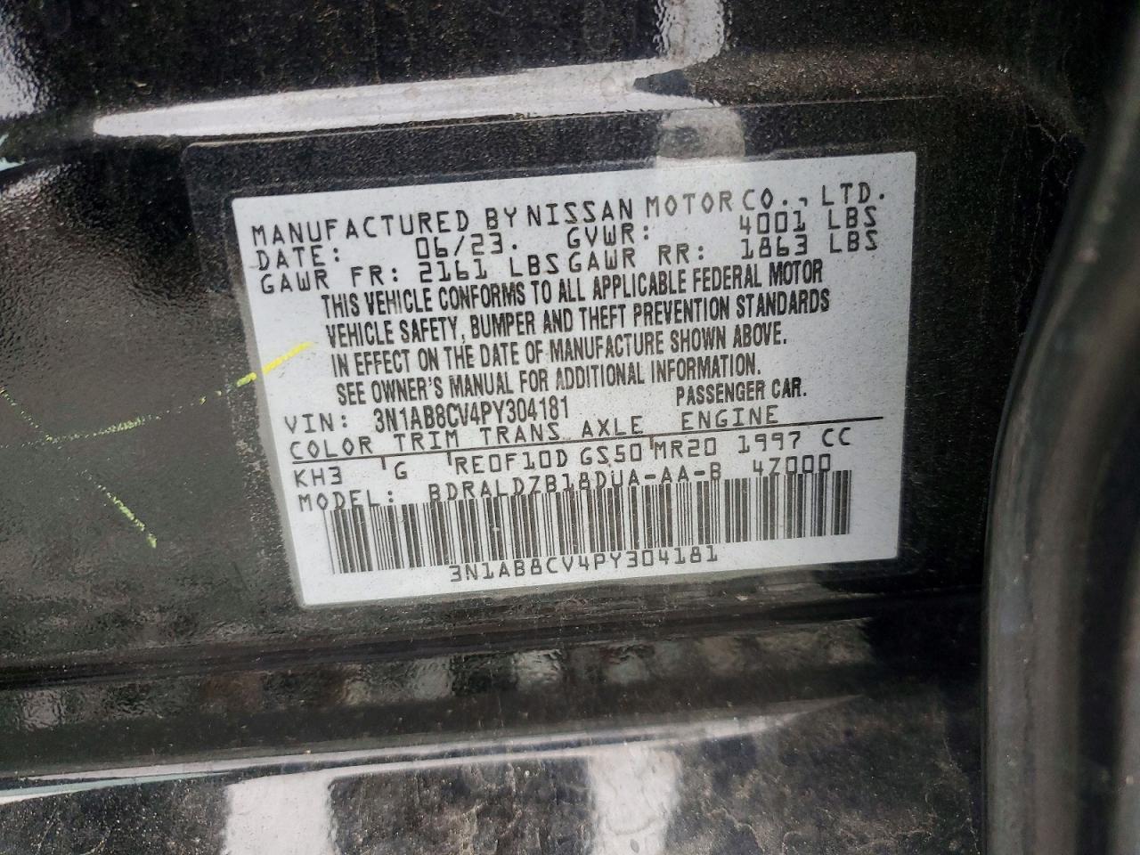 2023 NISSAN SENTRA SV photo 12