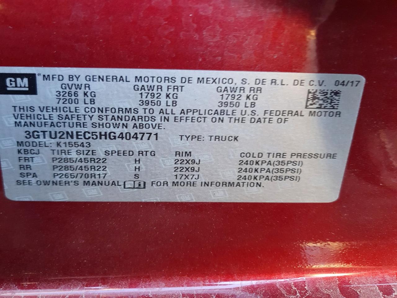 2017 GMC SIERRA K1500 SLT photo 12