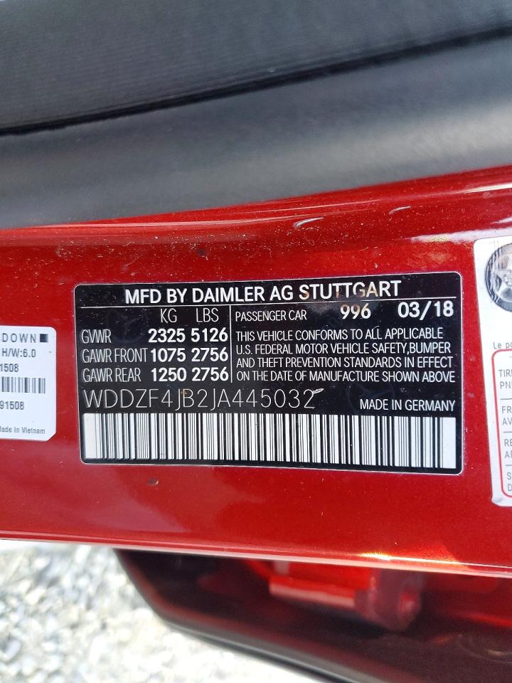 2018 MERCEDES-BENZ E 300 photo 12