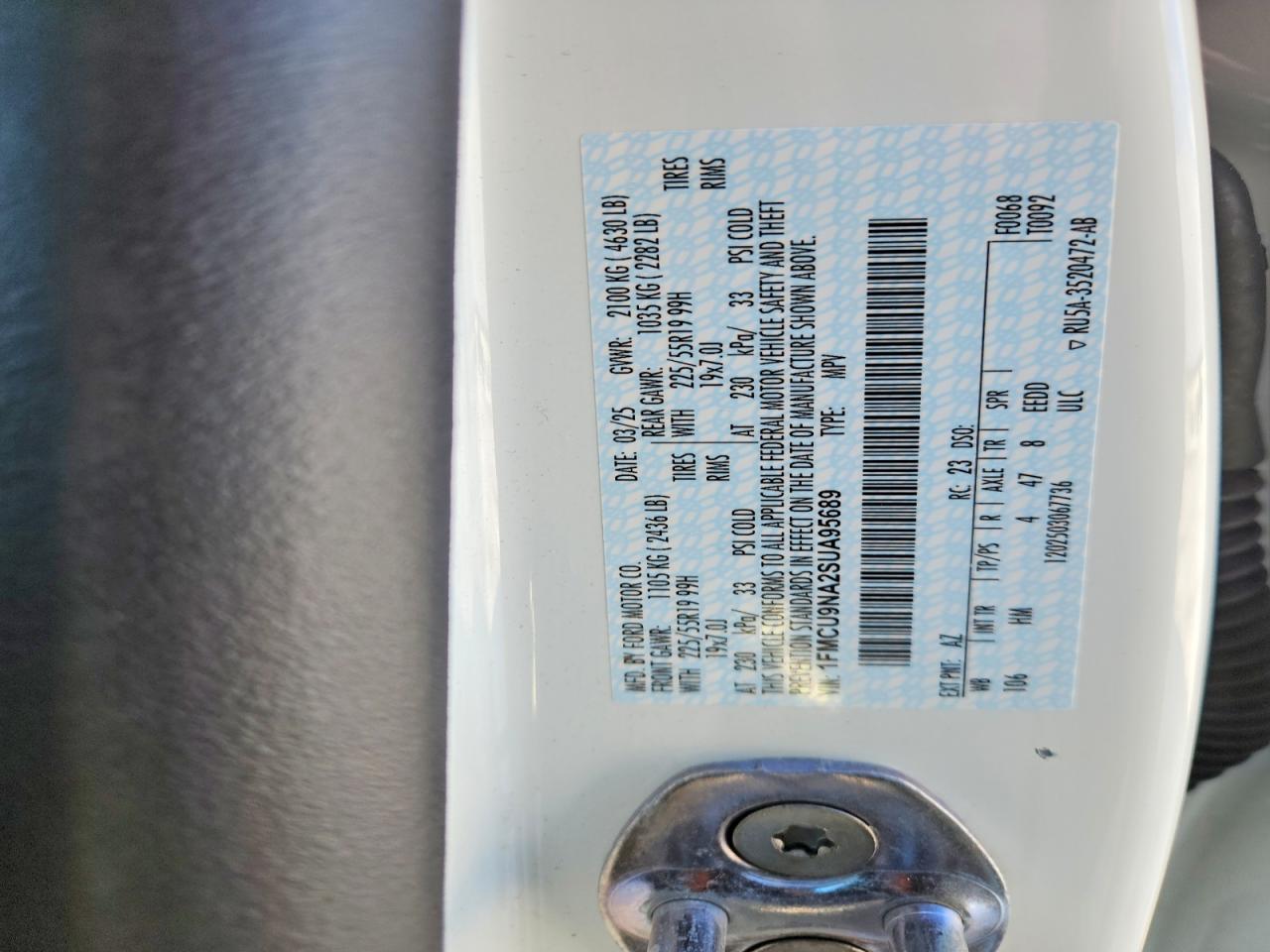 2025 FORD ESCAPE ST LINE SELECT photo 25